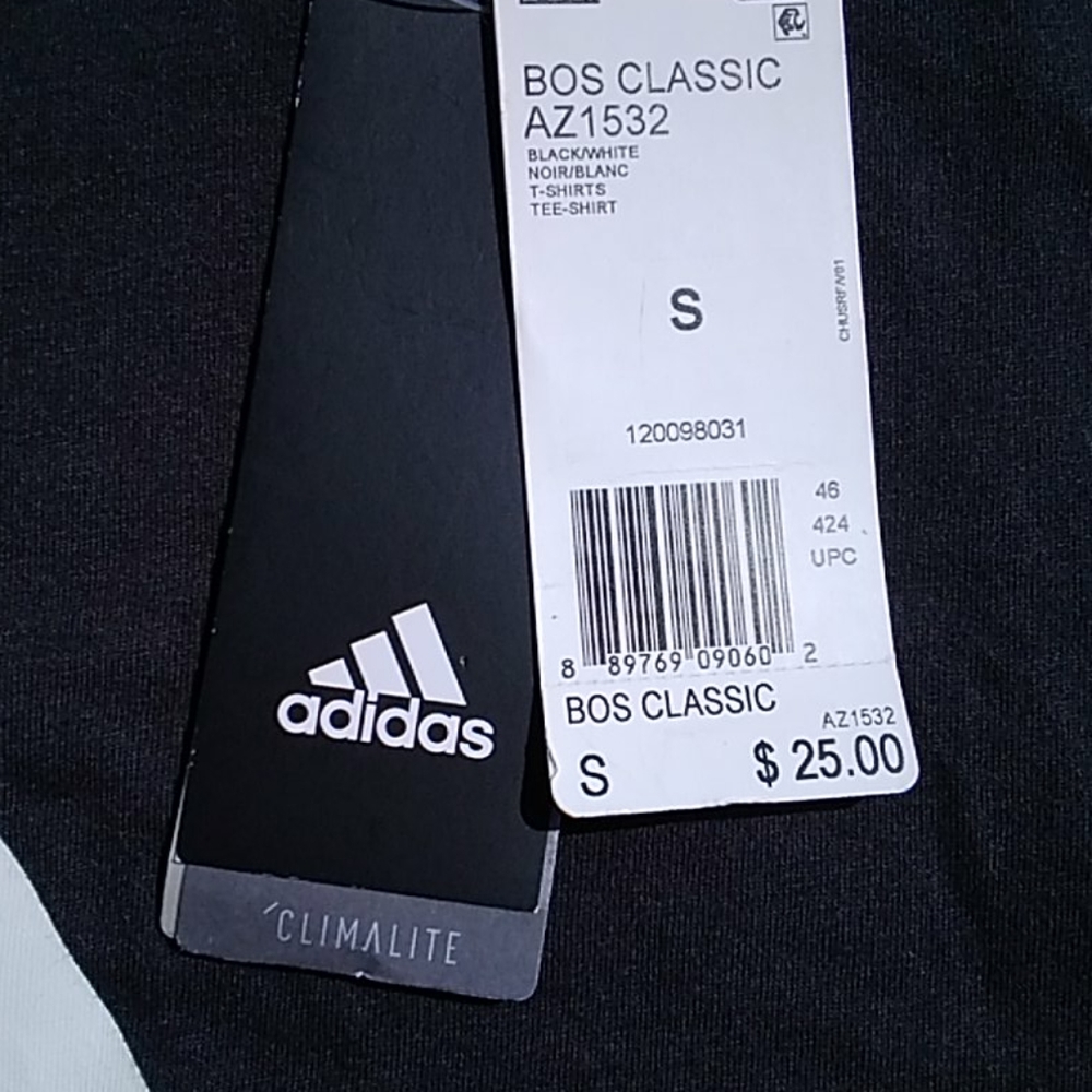 Adidas Climalite Black Performance T size SP - Picture 2 of 8